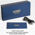 Henry London HSL014 智能手錶 (金色和水鴨色矽膠錶帶)